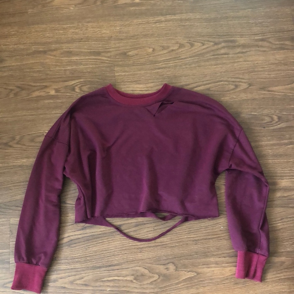 Maroon top